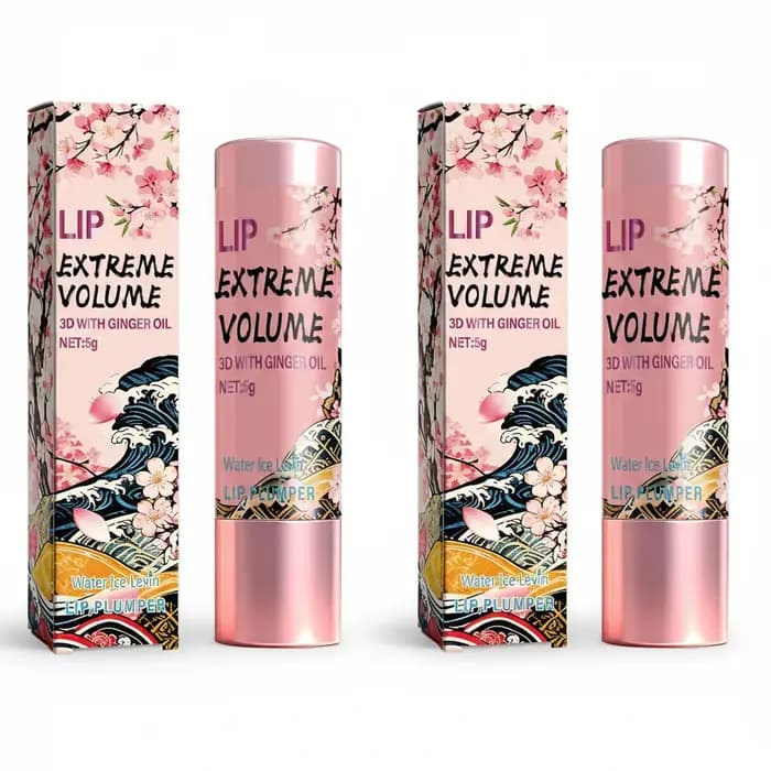 Baume à Lèvres Volume 5g à l'Huile de Gingembre et Peptides - Hydratant Non Collant