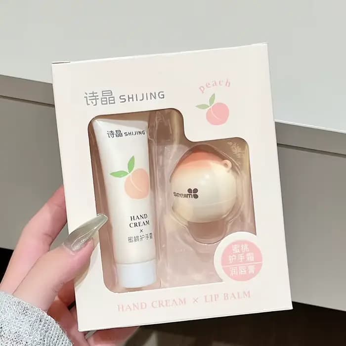 Ensemble crème pour les mains et baume à lèvres – Combo nourrissant pour mains et lèvres sèches