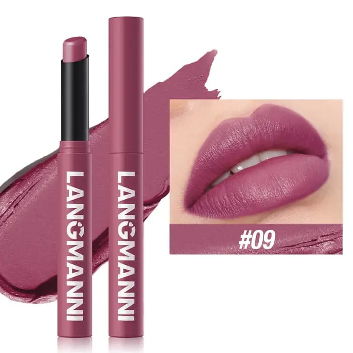 Nouveau rouge à lèvres mat nu imperméable longue durée Rotation bâtons