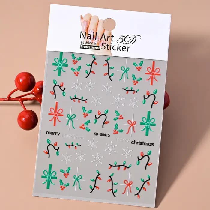 Autocollants 5D en Relief pour Ongles