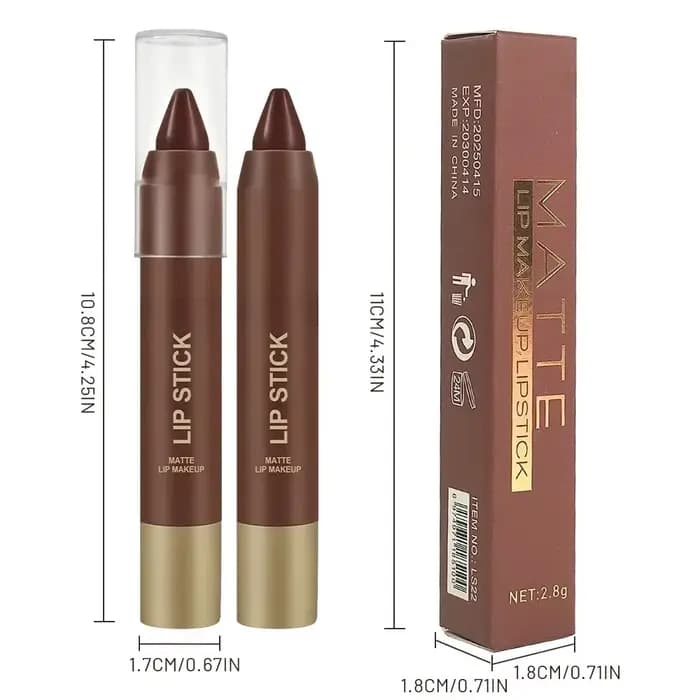 Rouge à lèvres chocolat antiadhésif lisse et pigmenté