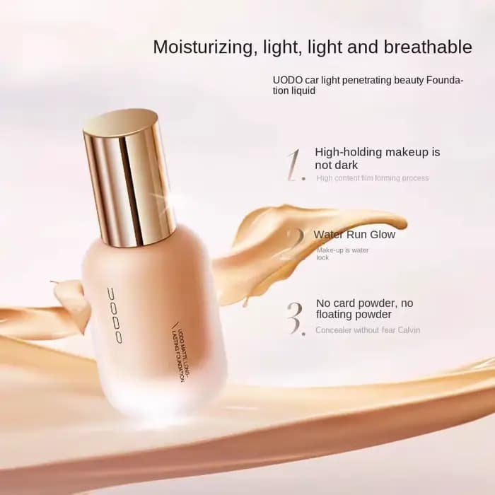 UODO fond de teint liquide peau sèche hydratant contrôle de l'huile couverture complète longue durée maquillage coréen