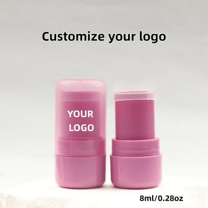 【Logo personnalisé】 50 pièces de tubes à rouge à lèvres ronds personnalisés pour l'emballage de produits de maquillage