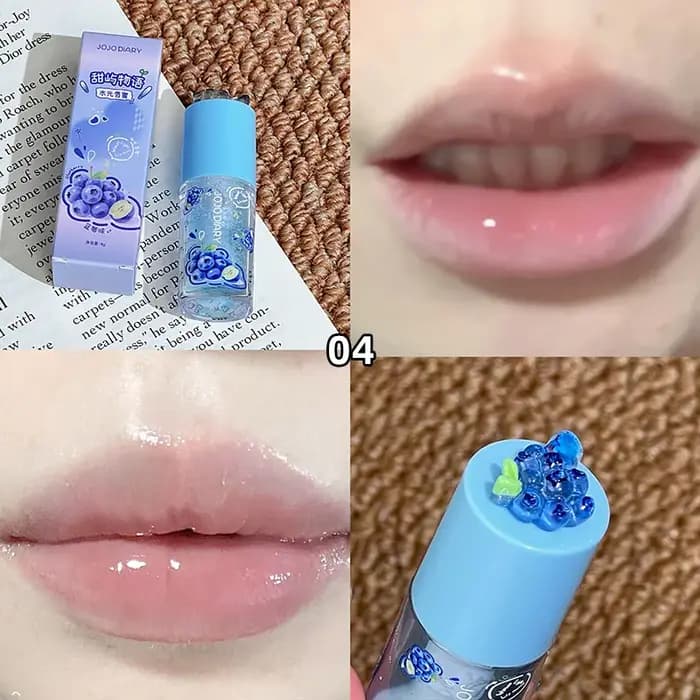 Jojo Diary Huile à lèvres parfumée aux fruits : fournit l'hydratation
