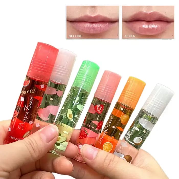6 couleurs repulpant clair huile pour les lèvres miroir eau brillant