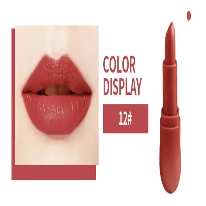 Rouge à lèvres mat 12 couleurs