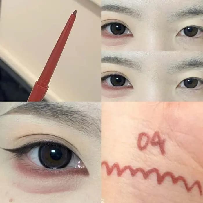 Crayon Eyeliner Gel Ultra-fin rose marron sous les yeux