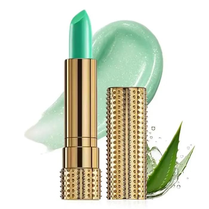 Rouge à lèvres changeant de couleur vert à rose, baume à lèvres lisse et longue durée, maquillage hy