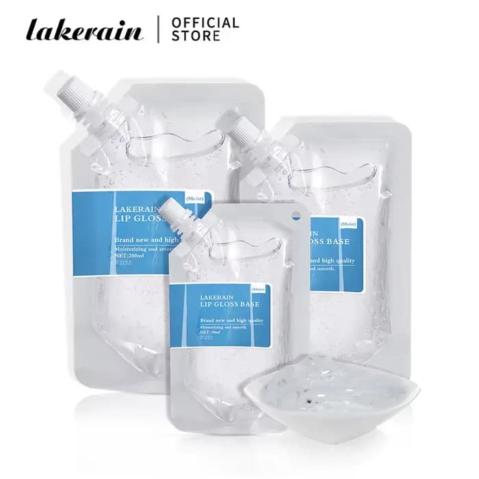 Lakerain bricolage brillant à lèvres huile de Base hydratant clair