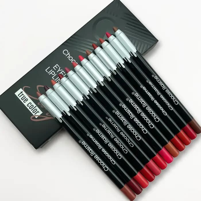 Ensemble de crayons à lèvres mats de 12 couleurs, stylo rouge à lèvres en 12 couleurs, coffret cadea