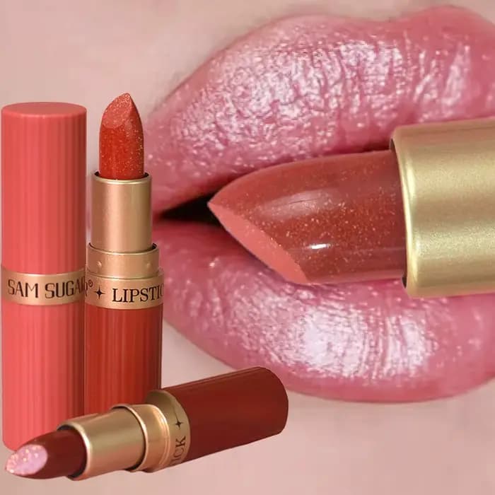 Rouge à lèvres à paillettes diamant