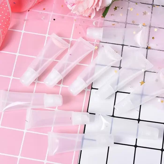 10 pièces 5/10/15ml cosmétique Tube souple rouge à lèvres brillant