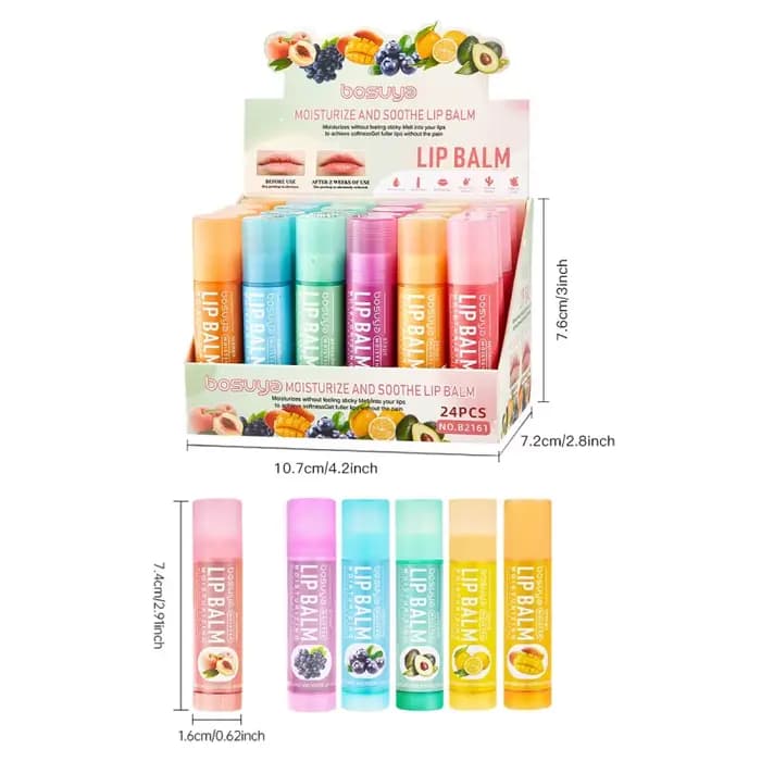 Baume à lèvres hydratant aux fruits