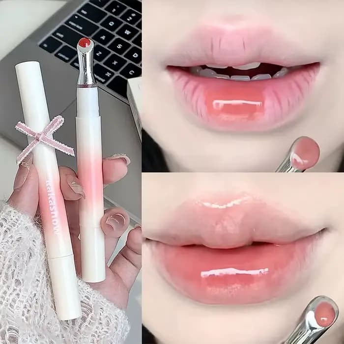 Kakashow miroir aqueux brillant à lèvres fer brosse tête gelée