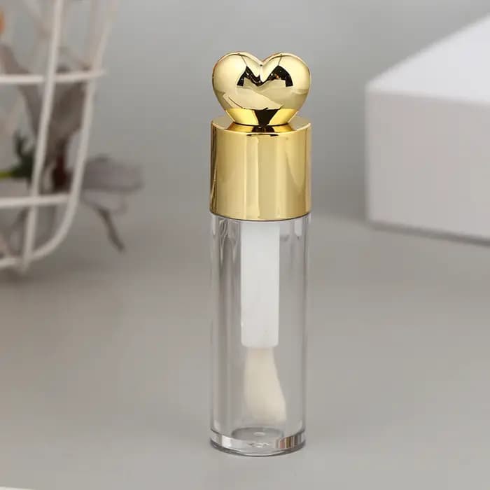 Tube de brillant à lèvres galvanisé Transparent de 5ml