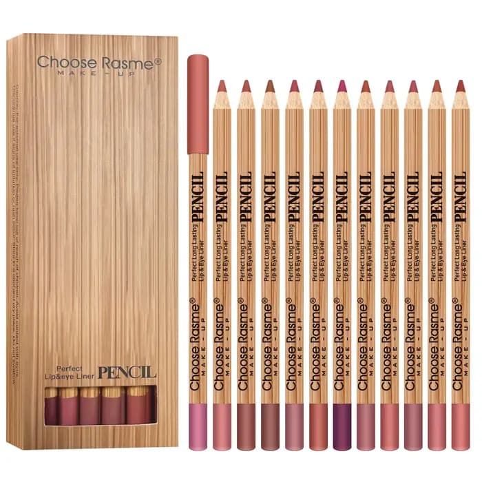 Ensemble de 12 crayons à lèvres mats