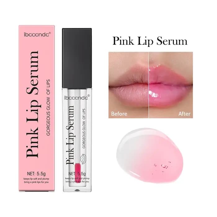 Ibcccndc Lotion de sérum à lèvres rose hydrate