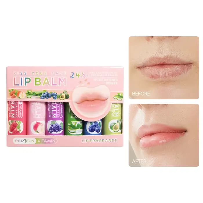 Ensemble de baume à lèvres aromatisé aux fruits Pennyfun : formule ultra-hydratante et hydratante - Traitement