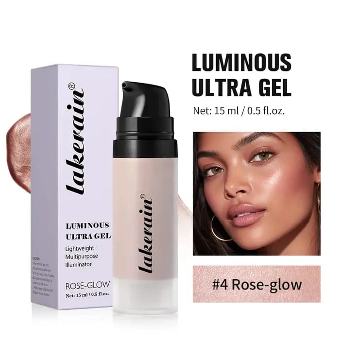 Fond de teint surbrillance Llluminator Primer Glowy Super Gel léger rosée polyvalent hydratant nourrir maquillage Non collant