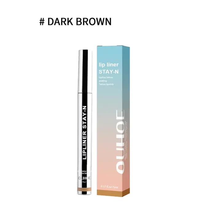 Stylo crayon à lèvres Stay N tatouage mat Peeling ligne de Contour marron foncé imperméable longue durée dodu doux