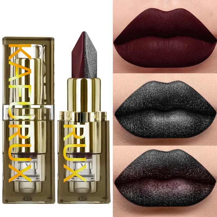 Rouge à lèvres bicolore marron noir