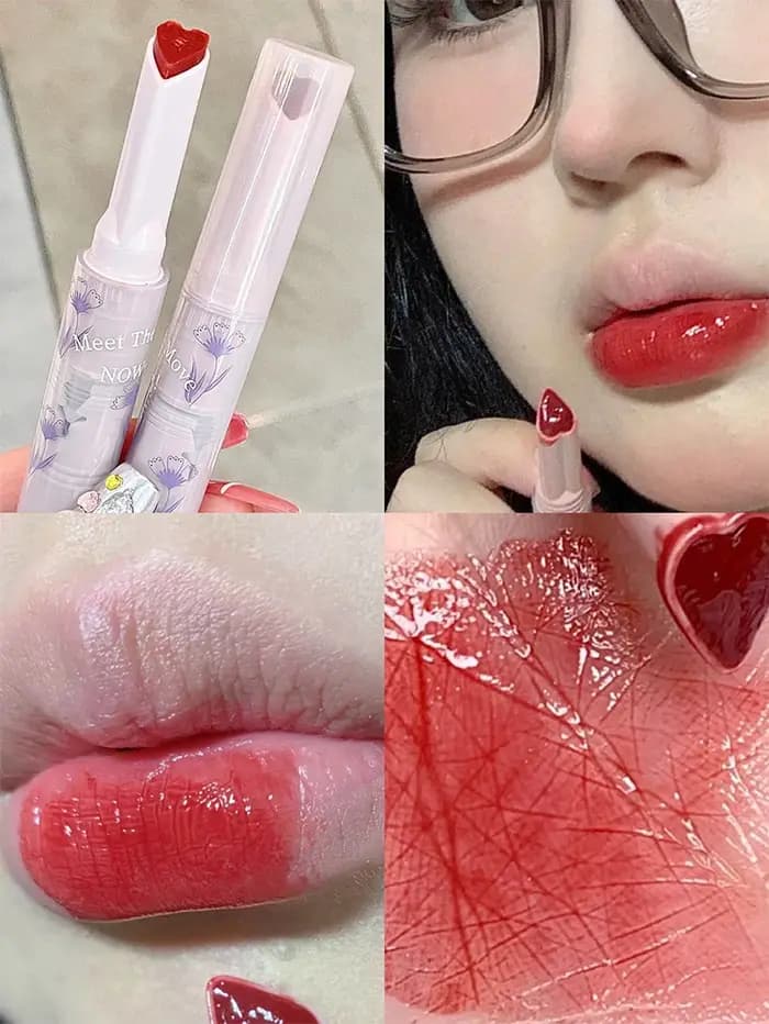 Gege bear Huayumi rouge à lèvres hydratant miroir paillettes gelée amour