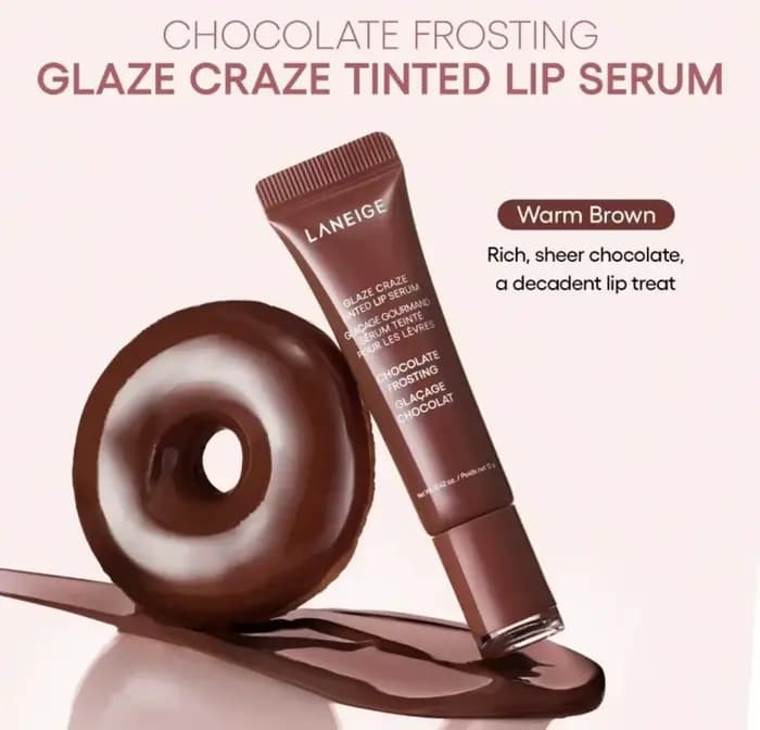 Baume à lèvres hydratant et nourrissant Laneige Lip Gloss Donut : Répare, atténue les ridules et la