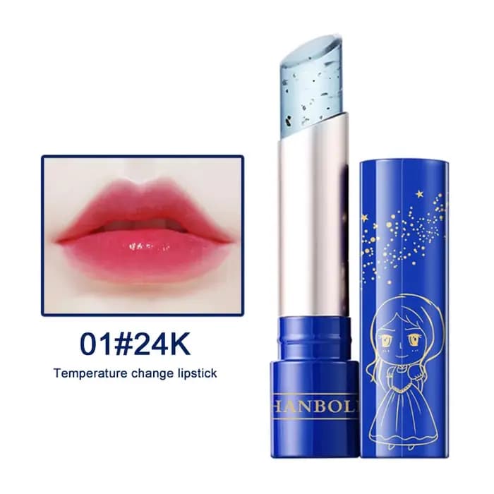 Baume à lèvres à couleur changeante 24K