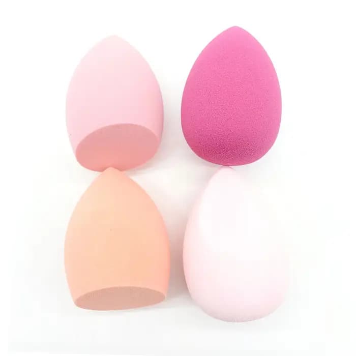 4 pièces maquillage éponge poudre bouffée sec et humide combiné beauté cosmétique oeuf fond de teint