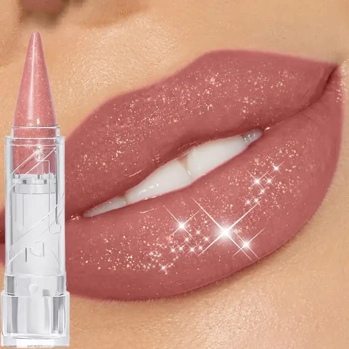 Rouge à lèvres à paillettes