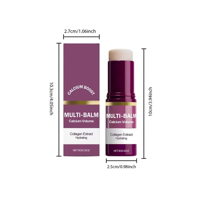 Multi baume Calcium Volume raffermissant peau hydratant nourrissant lissant collagène bâton