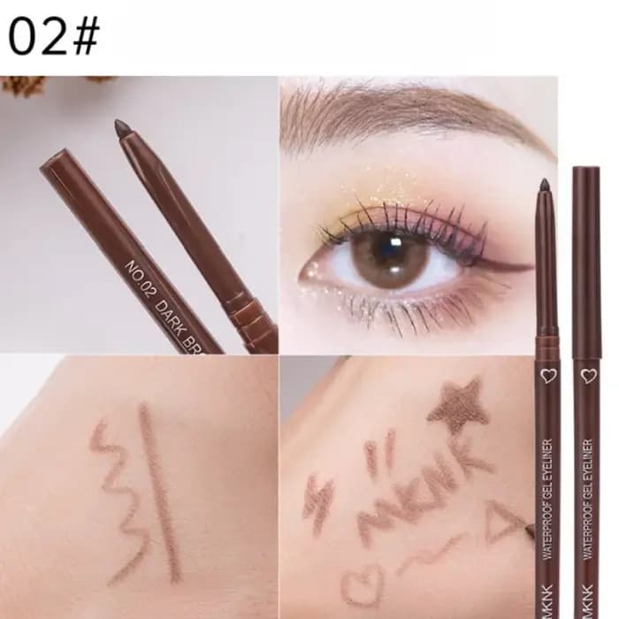 Crayon Eyeliner marron imperméable longue durée bleu noir