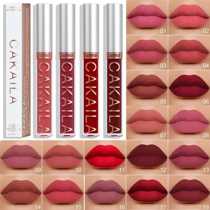 18 couleurs mat brillant à lèvres en gros pas cher liquide rouge
