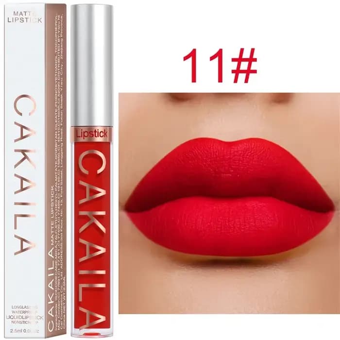 18 couleurs mat brillant à lèvres en gros pas cher liquide rouge