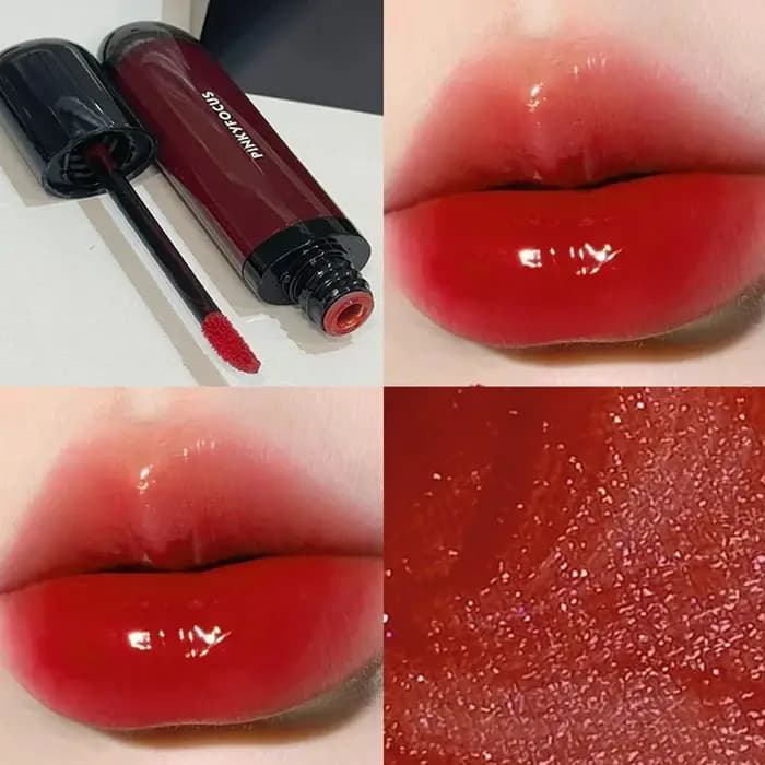 Vernis à lèvres miroir rouge marron