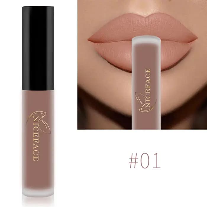 Rouge à lèvres liquide nude ultra mat velours longue tenue pour femme