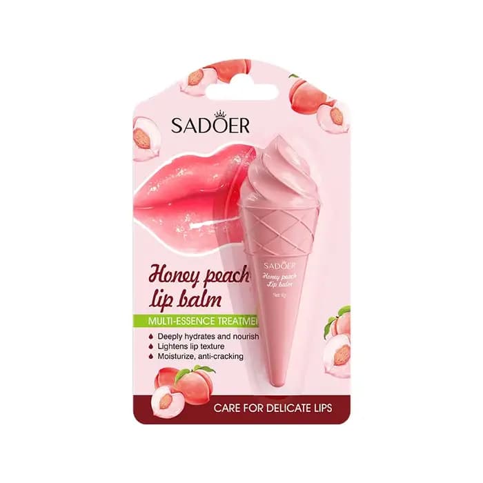 SADOER avocat hydratant baume à lèvres miel fraise Anti Chap rouge
