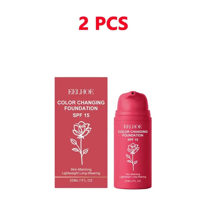 Fond de teint coréen changeant de couleur pour peaux matures SPF 15
