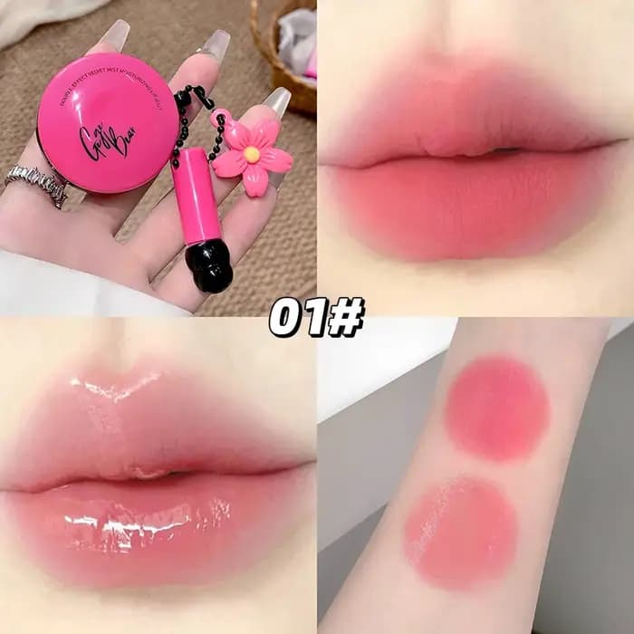 Marque Double effet rouge à lèvres Gel mat finition miroir