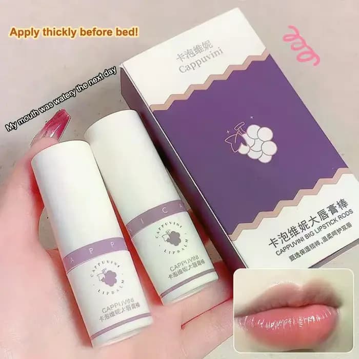 Cappuvini raisin rouge à lèvres bâton 8g hydratant nourrissant hydratant lèvres apaisantes et tendre