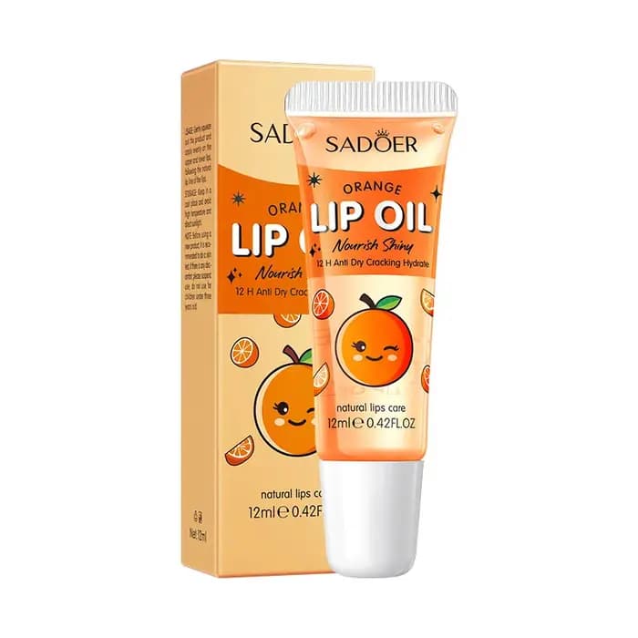 SADOER Gommage Lèvres Fraise Pêche Exfoliant Élimination Peaux Mortes Atténuation des Taches Foncées & Hydratant Baume