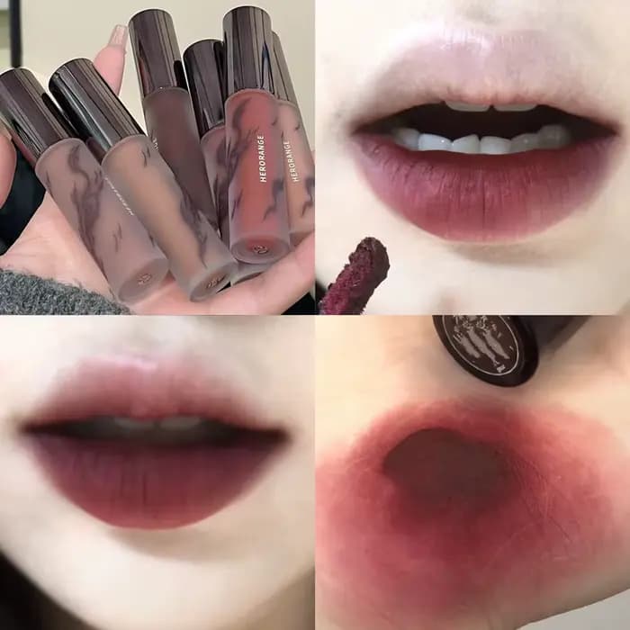 Vernis à lèvres rouge foncé Punk
