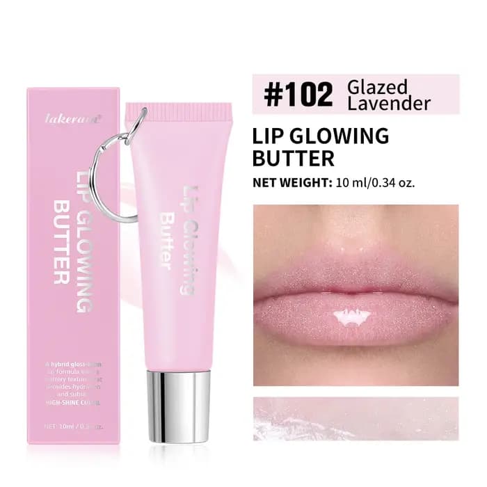 Lèvres brillant porte-clés 2in1 conception longue durée hydratant rose nourrir rouge