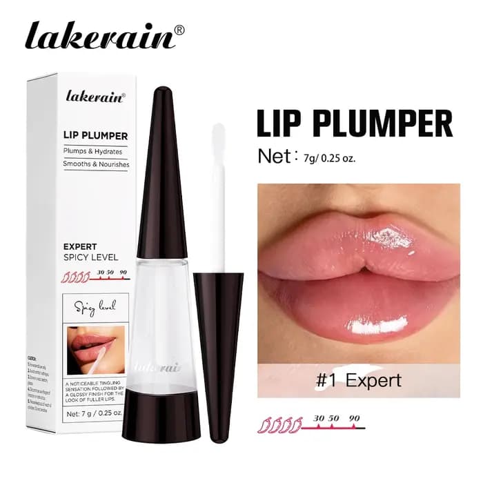 Lakerain lèvres plus dodues hydratation profonde nutrition longue durée haute brillance brillant finition volumineuse