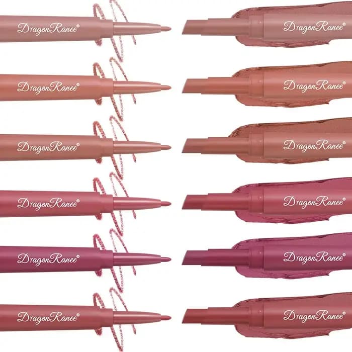 Nouveau 2 en 1 crayon à lèvres mat Double tête rouge
