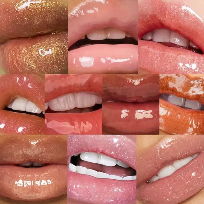 Huile à lèvres scintillante teinte pour effet de lèvres plus complet