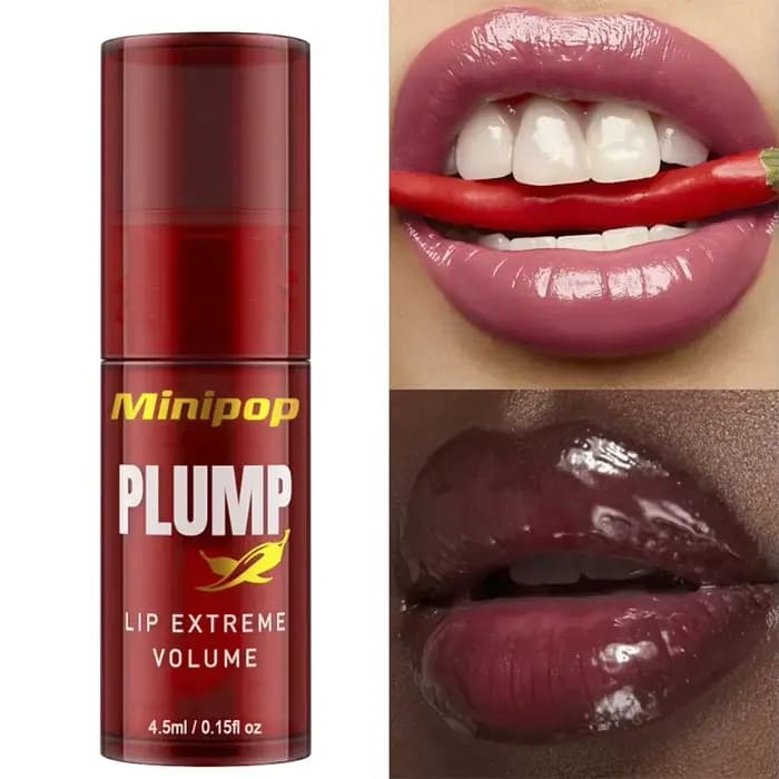 Soin Réparateur Anti-Rides Lèvres Huile Repulpante au Piment Sérum Gloss Hydratant Longue Durée Essence Volumisante Instantanée