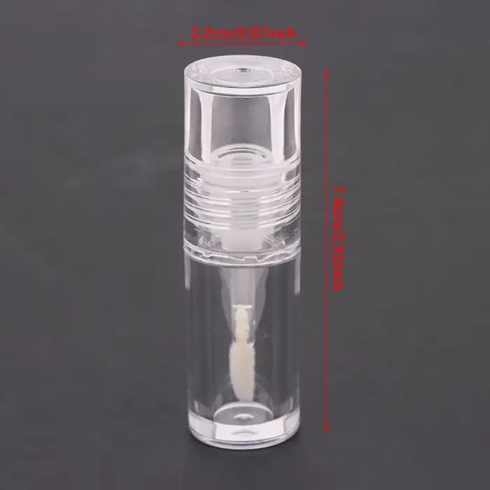 Mini Tubes de brillant à lèvres transparents vides de 4ML