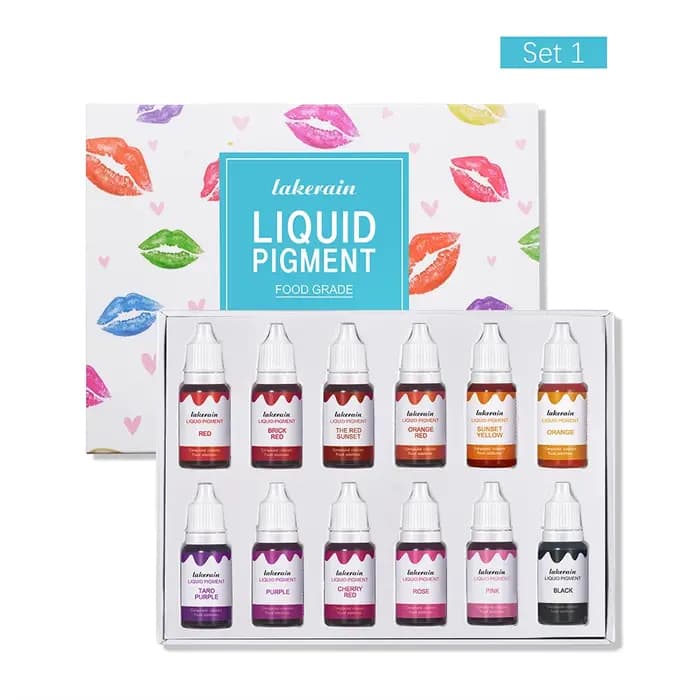 Pigment liquide bricolage rouge à lèvres fait maison colorants faisant coloration