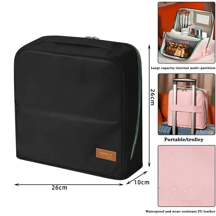 Trousse à cosmétiques de grande capacité 1 pièce